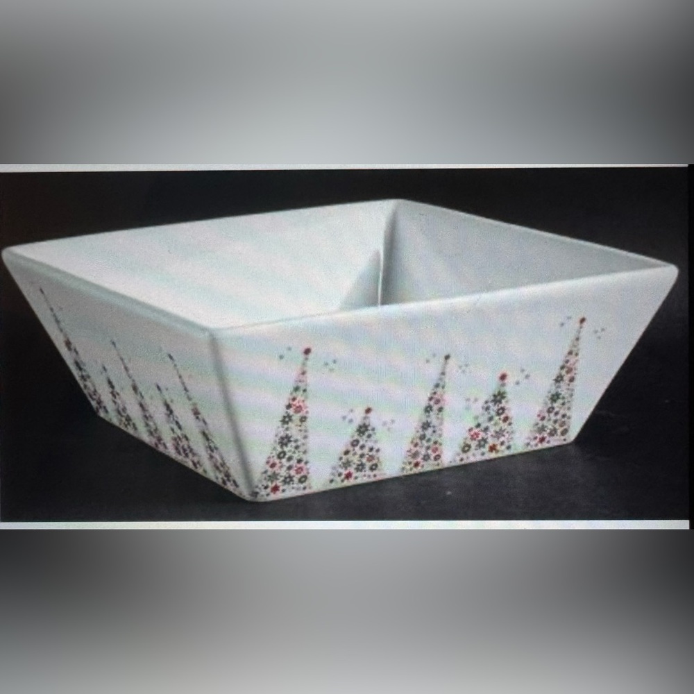 🔴NEW🔴, RARE, Hard to Find, Food Network, Linzer Pattern, Square Serving Bowl - Picture 5 of 5